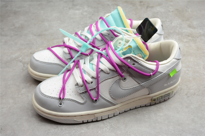 o-w x dunk low “21 of 50” dm1602-100