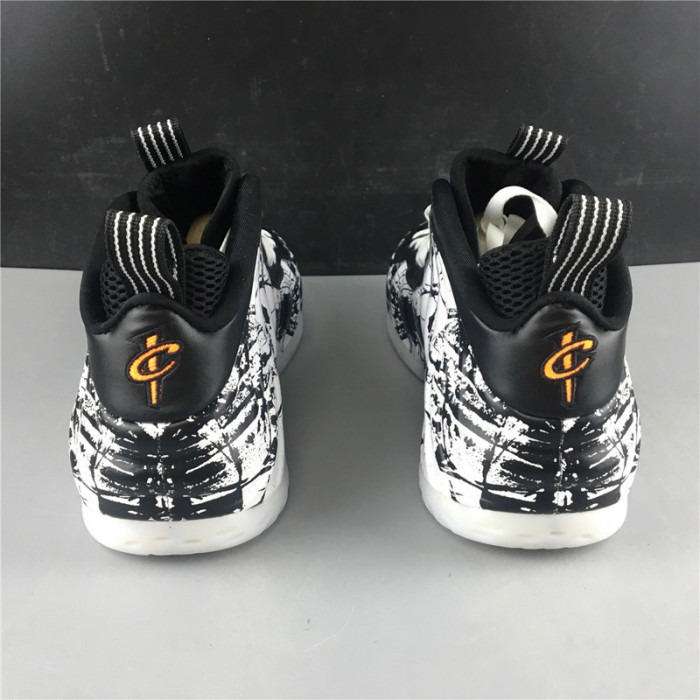 nike air foamposite one black white 314996-013