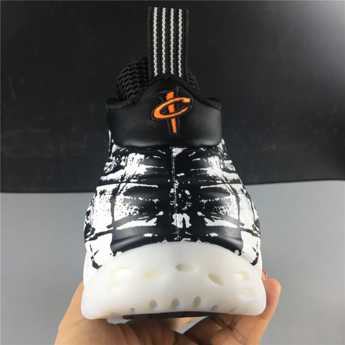 nike air foamposite one black white 314996-013