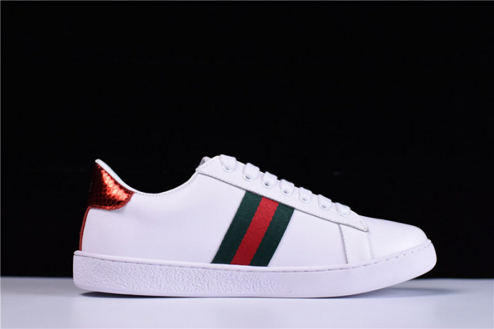 g**i ace embroidered low-top sneaker with gg logo