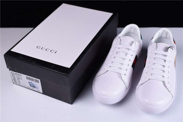 g**i ace embroidered low-top sneaker with gg logo