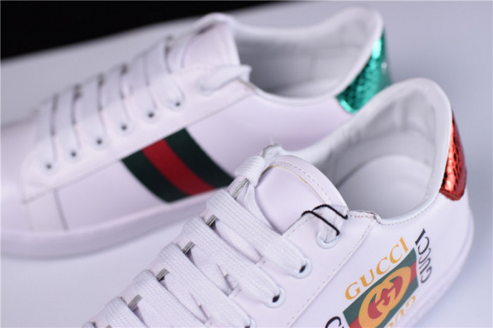g**i ace embroidered low-top sneaker with gg logo