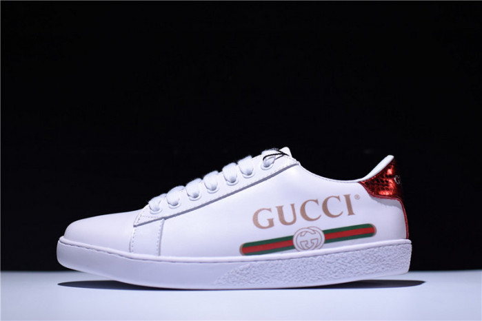 g**i ace embroidered low-top sneaker with logo
