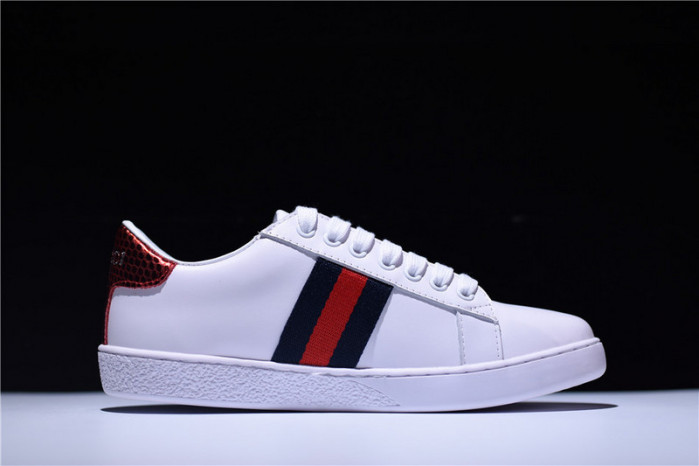 g**i ace embroidered low-top sneaker with logo