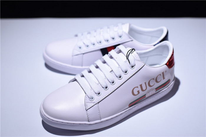 g**i ace embroidered low-top sneaker with logo