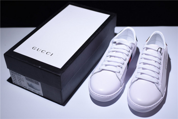 g**i ace embroidered low-top sneaker with logo