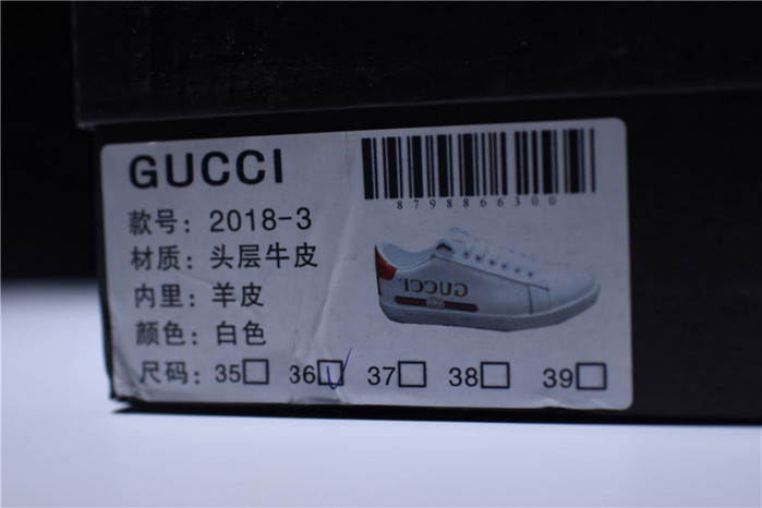 g**i ace embroidered low-top sneaker with logo