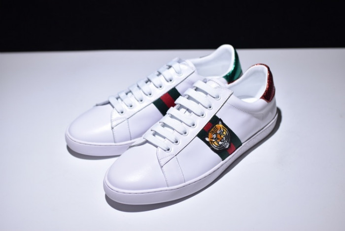 g**i ace embroidered low-top sneaker with tiger mens
