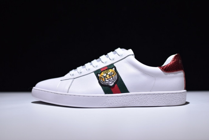 g**i ace embroidered low-top sneaker with tiger mens