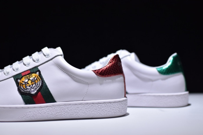 g**i ace embroidered low-top sneaker with tiger mens