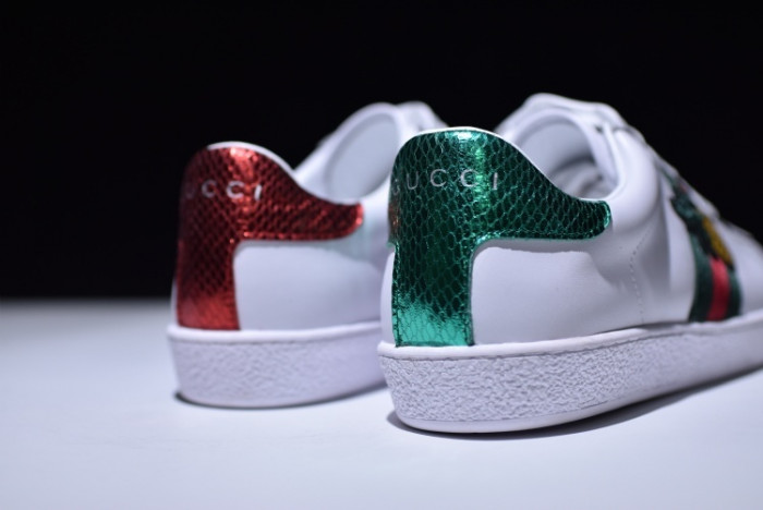 g**i ace embroidered low-top sneaker with ladybird