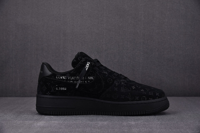 Louis Vuitton Nike Air Force 1 Low By Virgil Abloh Black