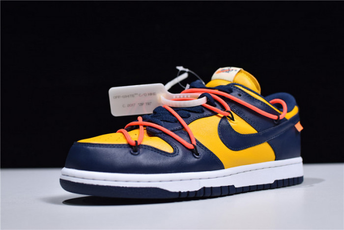 nike dunk low o-w michigan ct0856-700