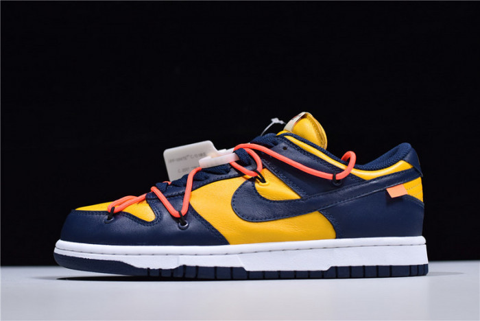 nike dunk low o-w michigan ct0856-700