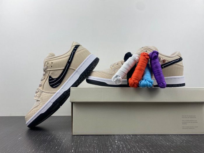 nike sb dunk low albino & preto-fd2627-200