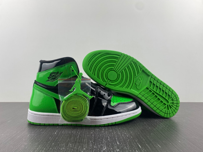 jordan 1 retro high pine green black-555088-030