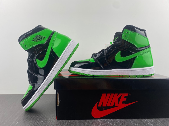 jordan 1 retro high pine green black-555088-030