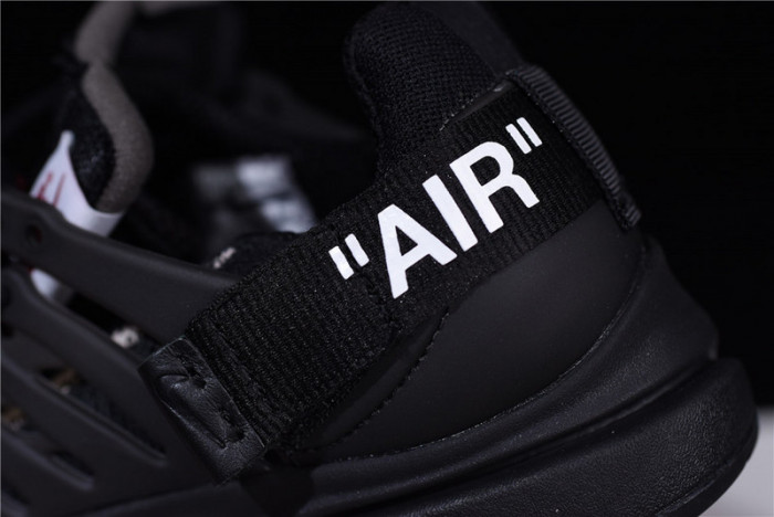 o-w x nike air presto black aa3830-002