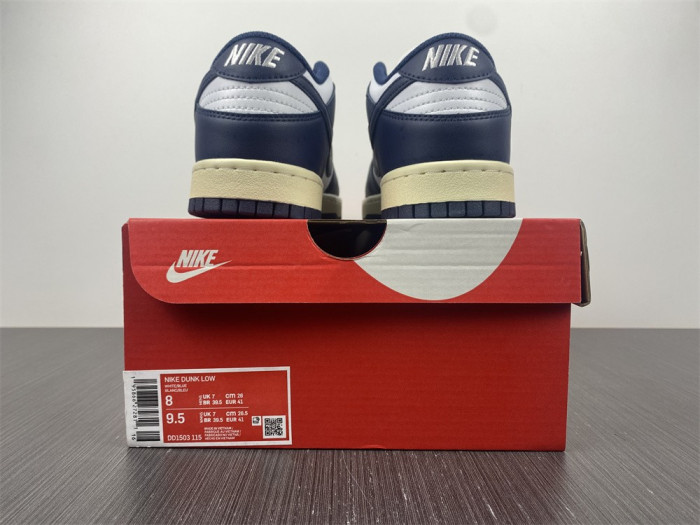 nike dunk low vintage navy- dd1503-115