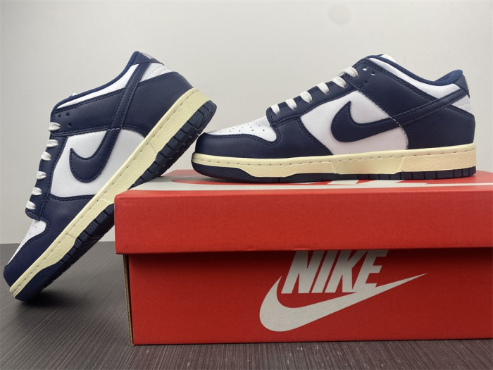 nike dunk low vintage navy- dd1503-115