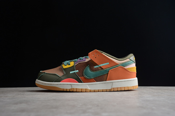 nike dunk low scrap archeo brown-dc9723-001