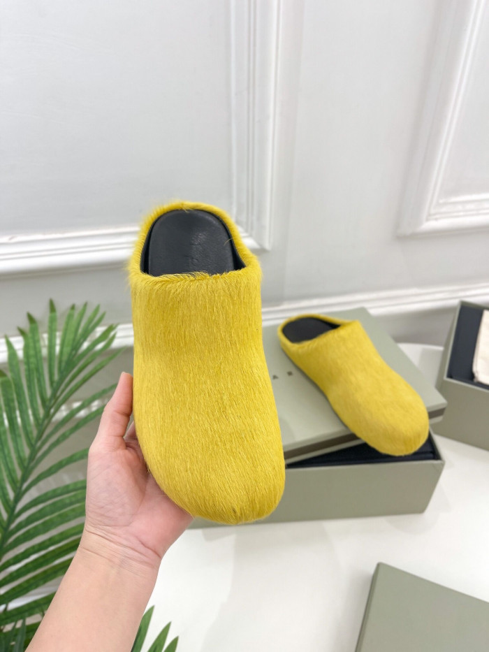 marni mules yellow