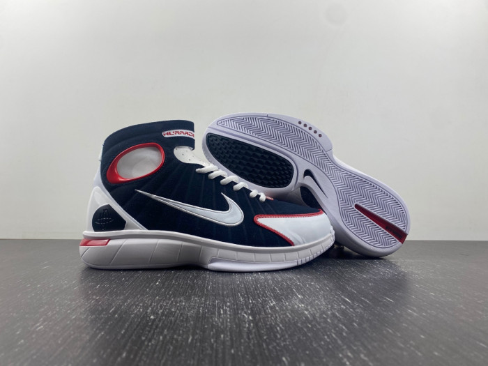 nike air zoom huarache 2k4 navy white red-308475-400