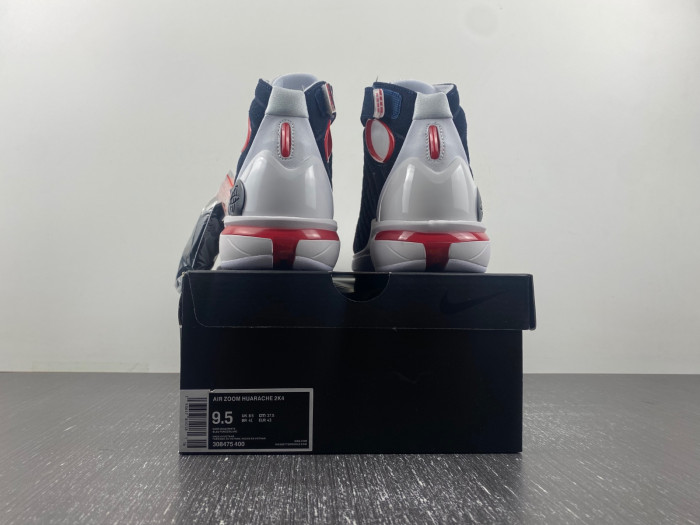 nike air zoom huarache 2k4 navy white red-308475-400