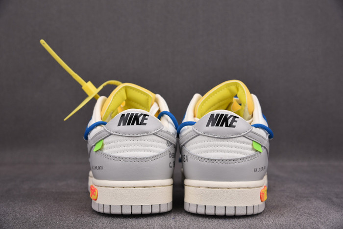o-w x dunk low “10 of 50” dm1602-112