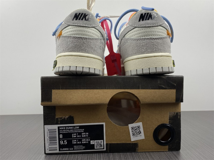 o-w x dunk low “38 of 50” dj0950-113