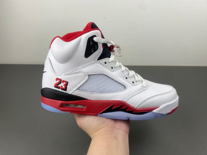 Air Jordan 5 “Fire Red Black Tongue”-HQ7978-101