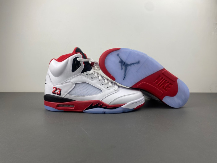 Air Jordan 5 “Fire Red Black Tongue”-HQ7978-101