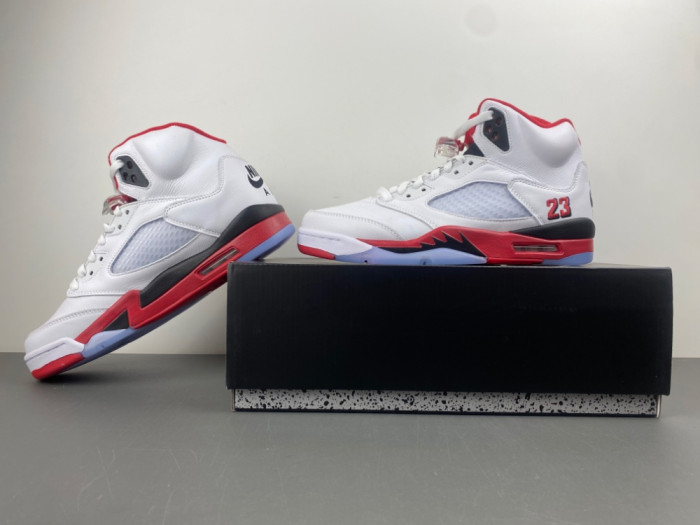 Air Jordan 5 “Fire Red Black Tongue”-HQ7978-101
