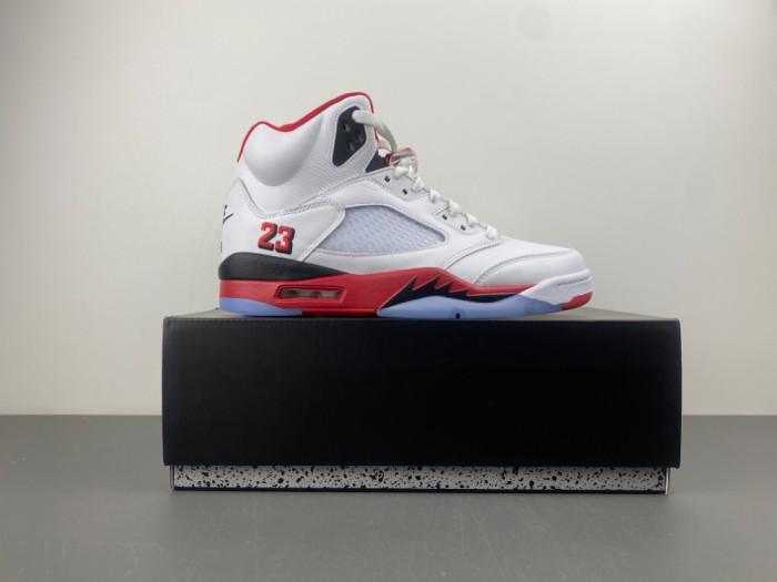 Air Jordan 5 “Fire Red Black Tongue”-HQ7978-101