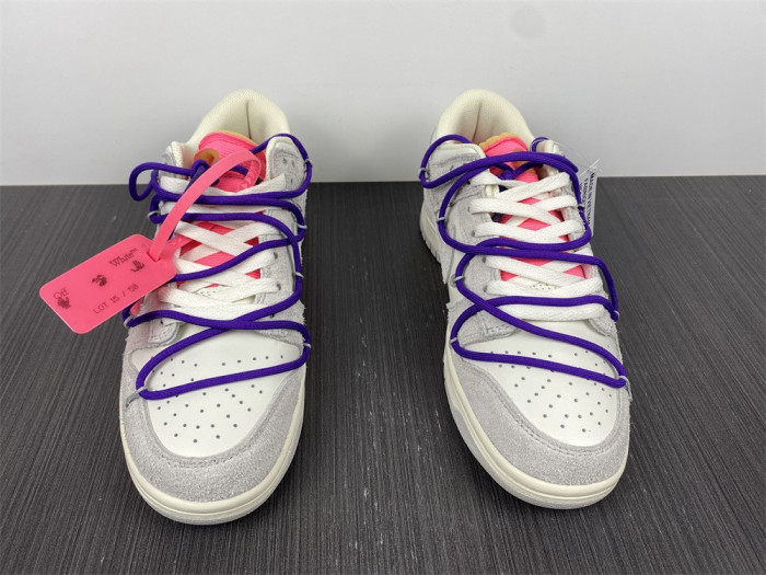 nike dunk low off-white lot 15- dj0950-101
