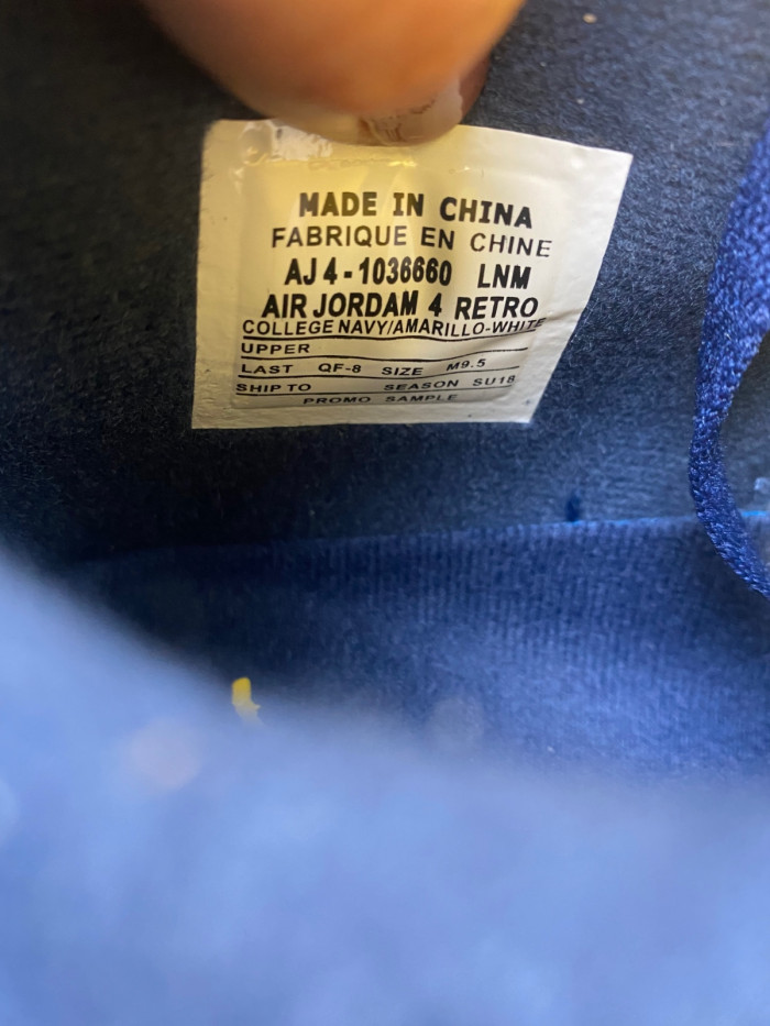 jordan 4 retro michigan (pe)-aj4-1036660